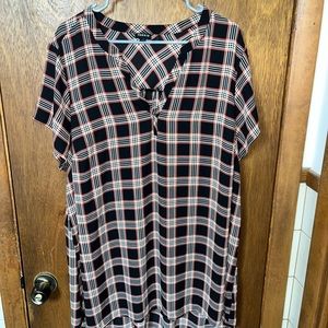 Torrid Plaid blouse, never worn